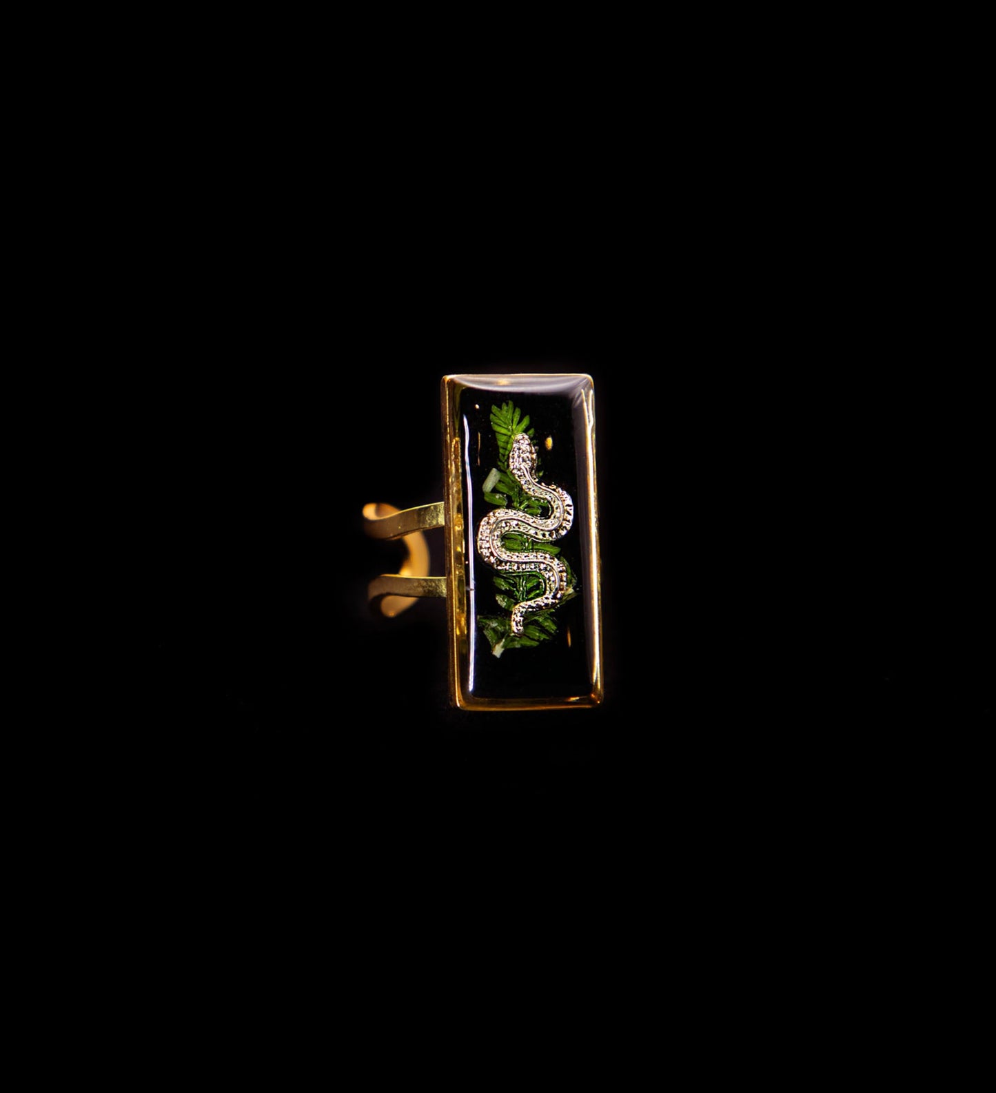 Snake & Fern Ring