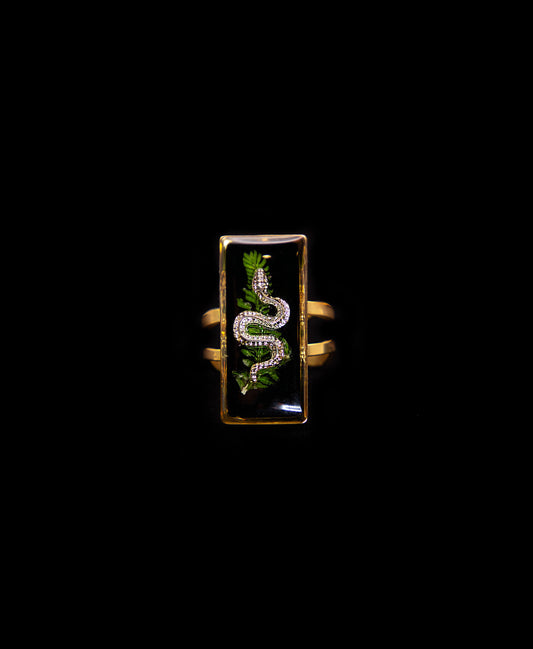Snake & Fern Ring